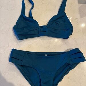 Vitamin A Blue Bikini Set Swimwear
